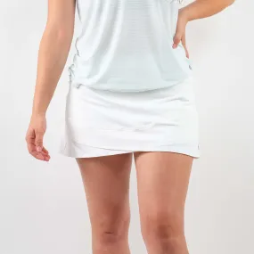 13" Power Skort White