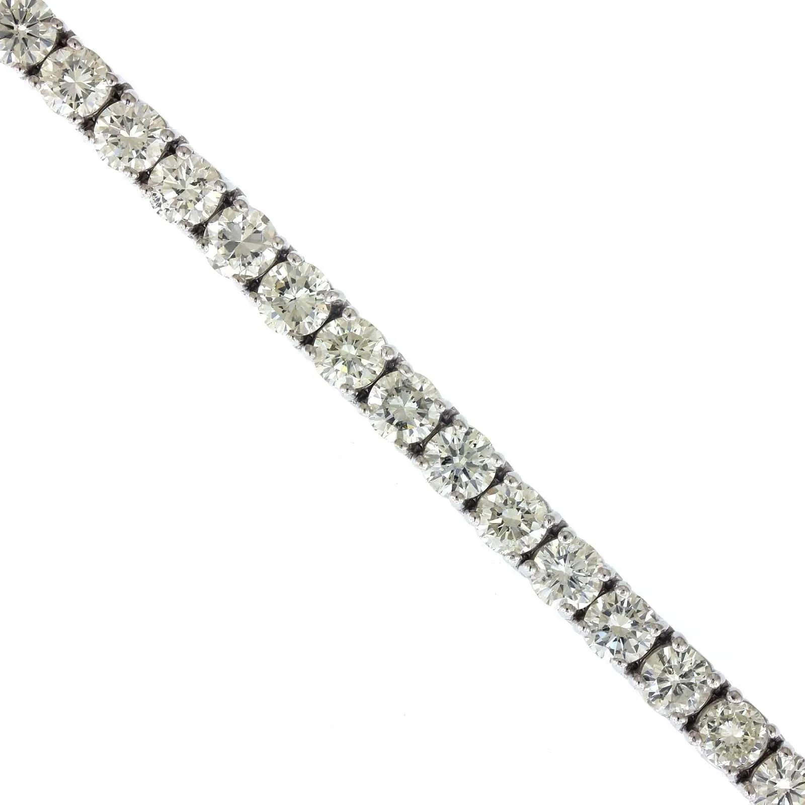 14K White Gold Diamond Tennis Bracelet