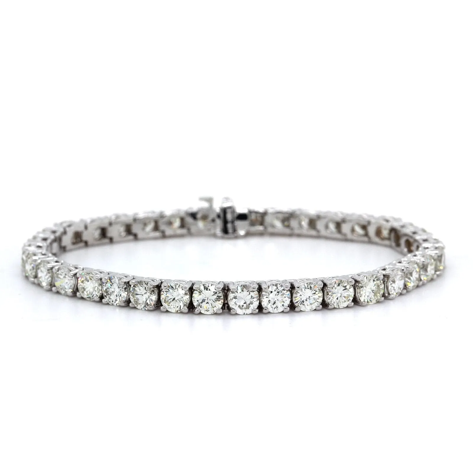 14K White Gold Diamond Tennis Bracelet