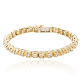 14k Yellow Gold 5.00ct Diamond Bracelet