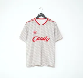 1989/91 LIVERPOOL Retro adidas Originals Candy Away Football Shirt (M)