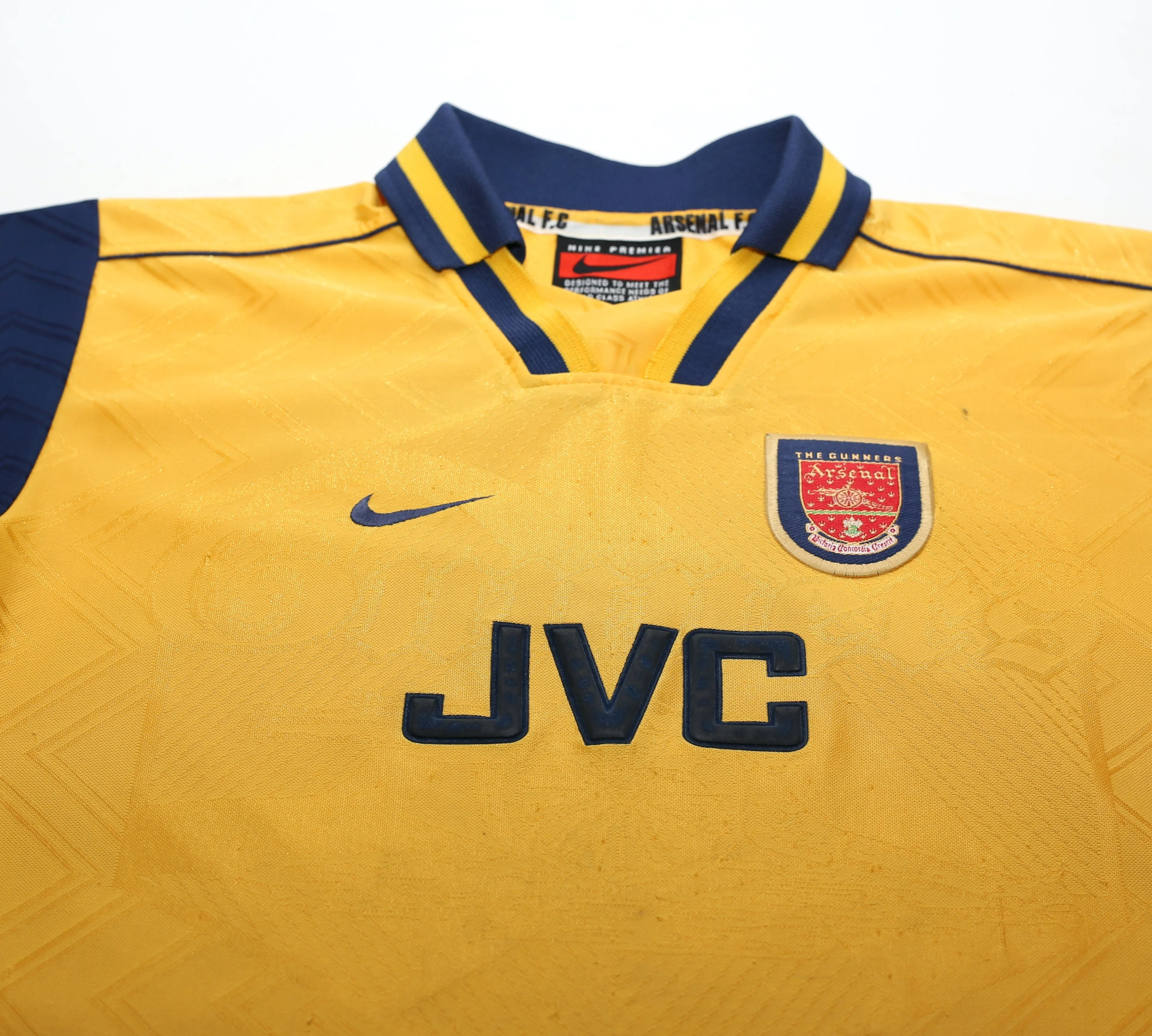 1996/97 ARSENAL Vintage Nike Away Football Shirt Jersey (LB)