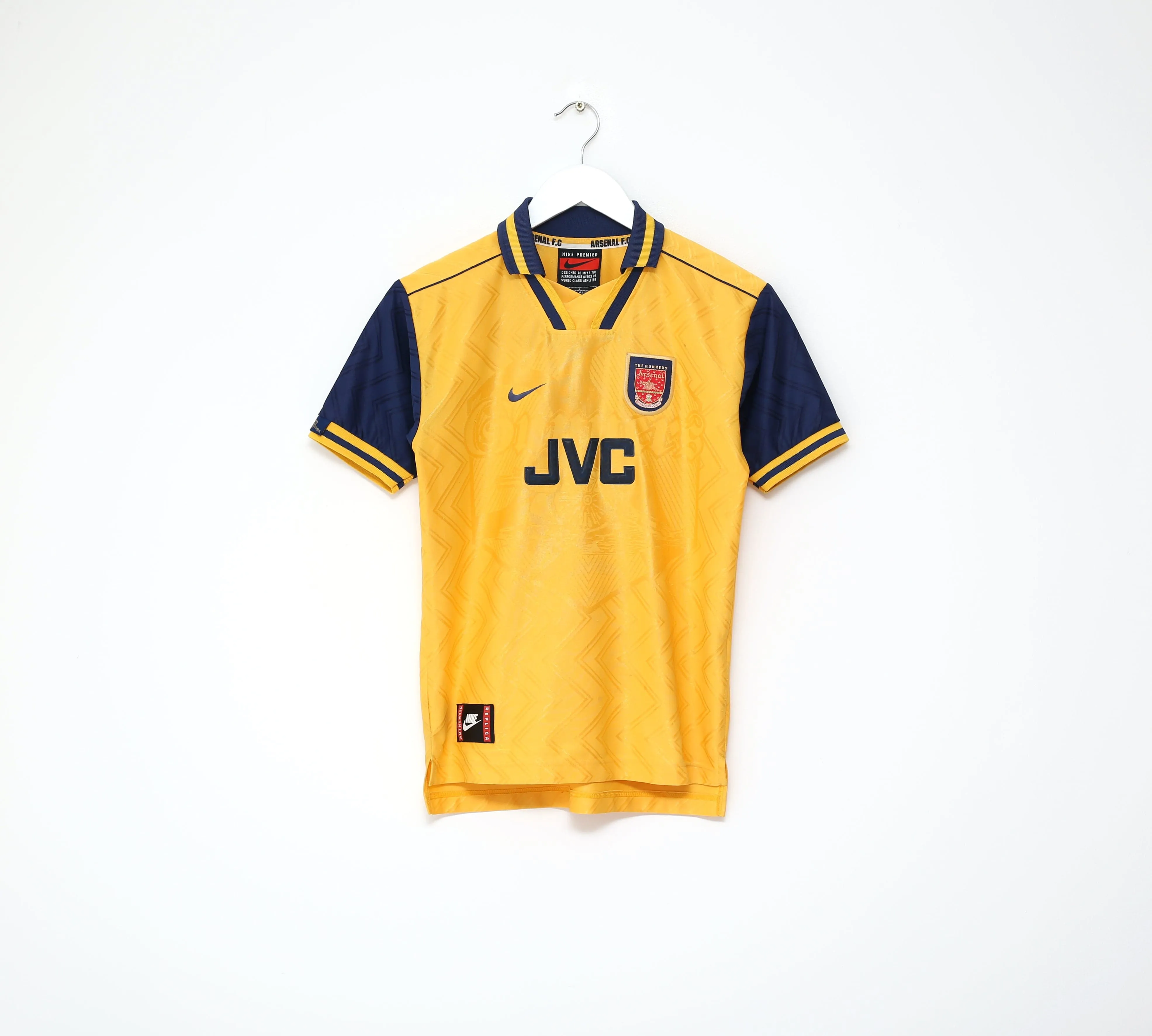 1996/97 ARSENAL Vintage Nike Away Football Shirt Jersey (LB)