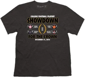 2017 College Football Playoff Showdown for the Crown Four Team T-Shirt