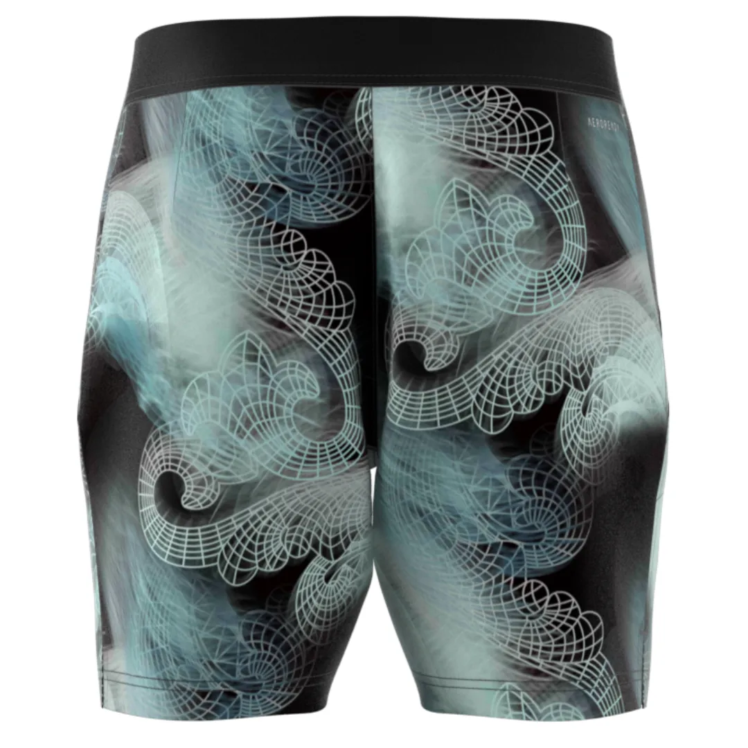 Adidas Tennis Printed AEROREADY Ergo Pro Men Shorts - Black