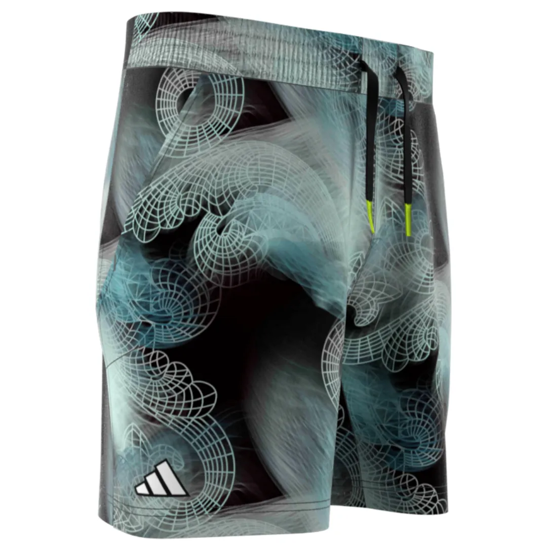 Adidas Tennis Printed AEROREADY Ergo Pro Men Shorts - Black