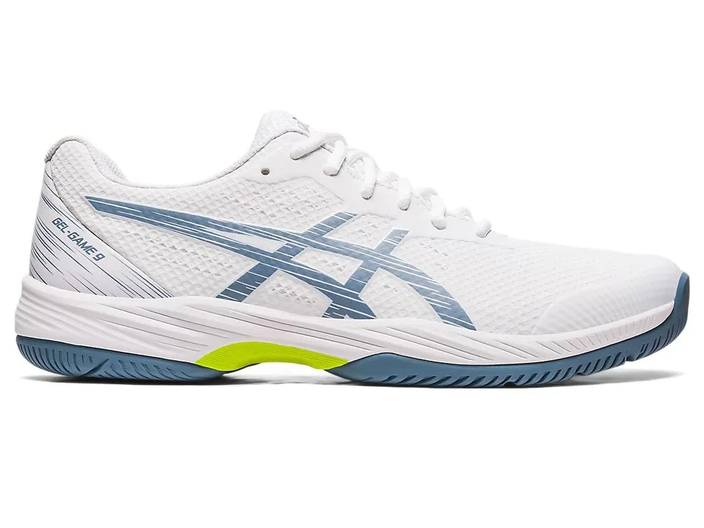 Asics Gel-Game 9 Tennis Shoe - White/Steel Blue