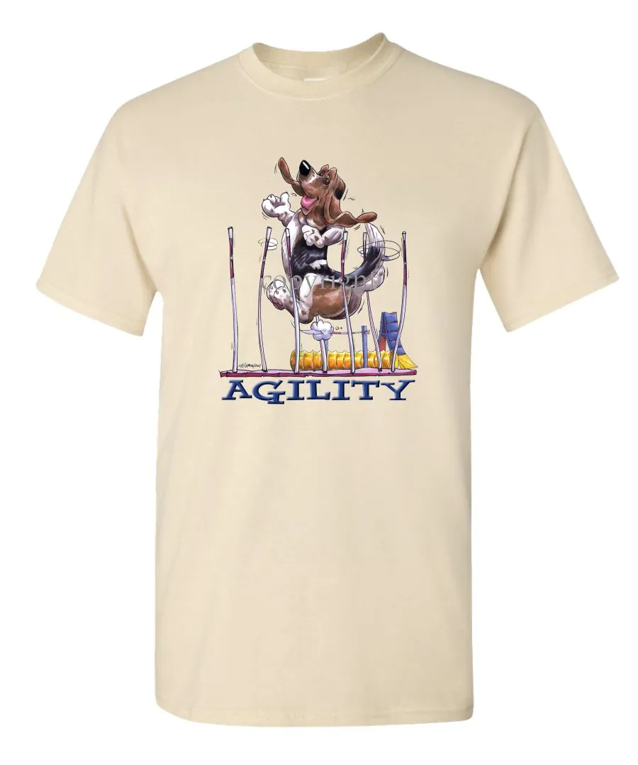 Basset Hound - Agility Weave II - T-Shirt