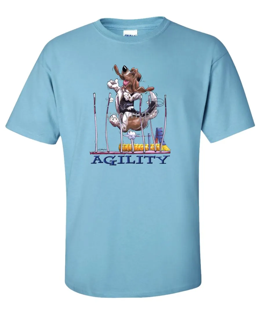 Basset Hound - Agility Weave II - T-Shirt