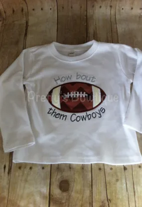 Boys Football shirt or bodysuit for babies, toddler, and children.  You pick team colors