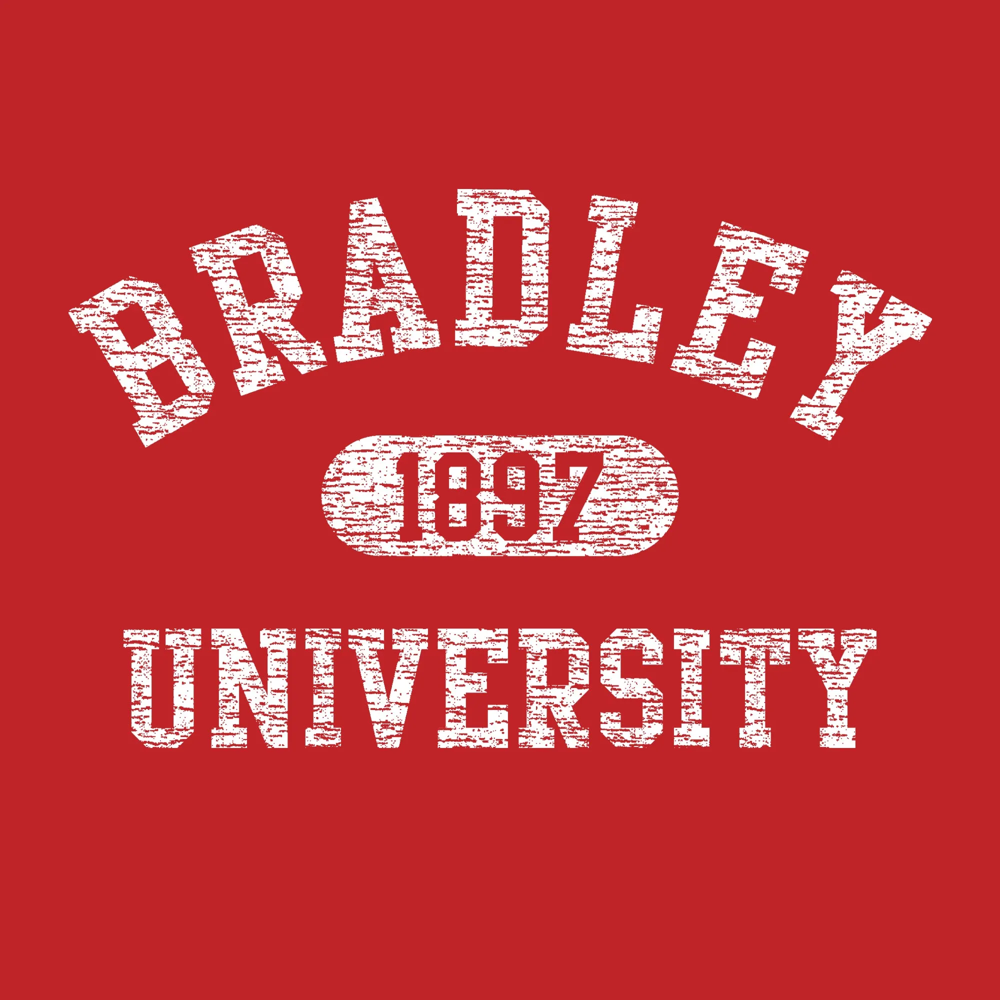 Bradley Athletic Arch Hoodie - Red