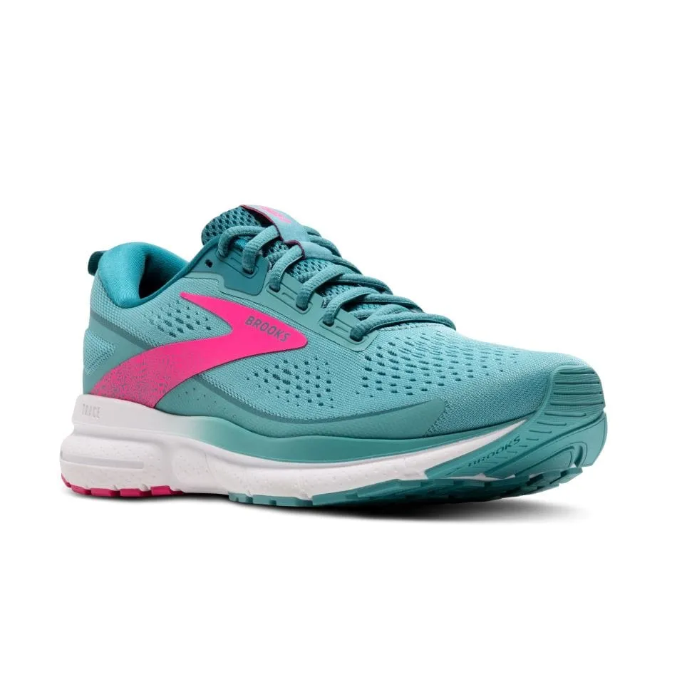 Brooks Trace 3 Women's Running Shoes AW24 Aqua/Storm/Pink