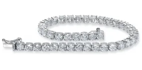 Diamond Tennis Bracelet (16.87 ct Diamonds) in White Gold