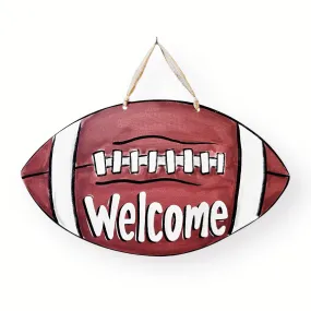 Football Welcome Door Hanger Home Malone