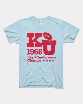 KU Jayhawks Big 8 Football Champs Powder T-Shirt