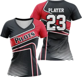 Pinecrest Pilots Women's V-neck Jersey