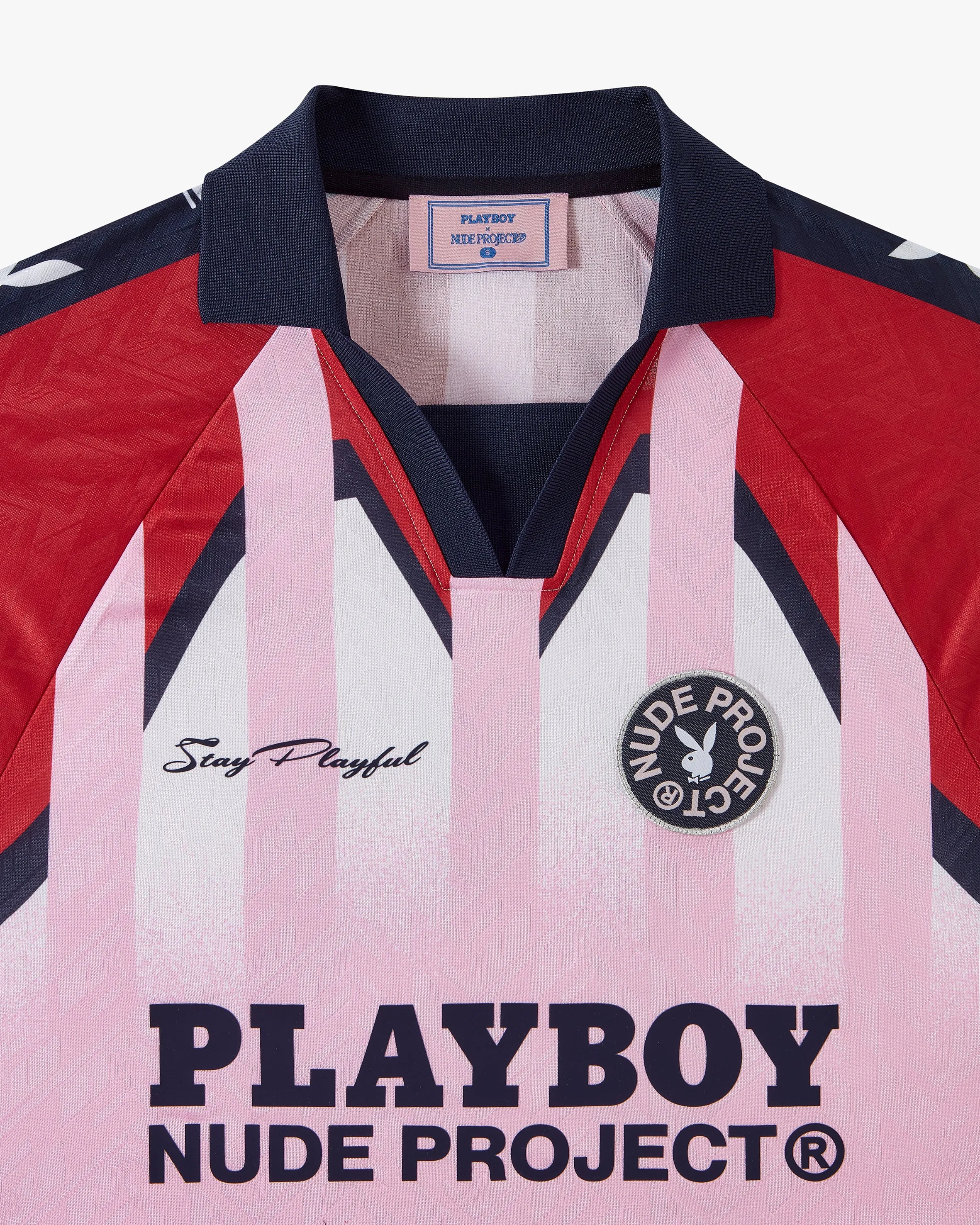 PLAYBOY FOOTBALL TEE STRIPES