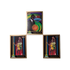 Three Card Lot/Bundle - 1 Gary Payton #365 RC   2 Shawn Kemp #268's !!